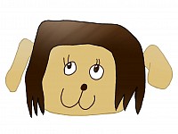 森の似顔絵（作画は娘）モリーヌのマスコットキャラです。