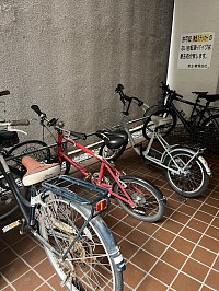 駐輪場あいてます